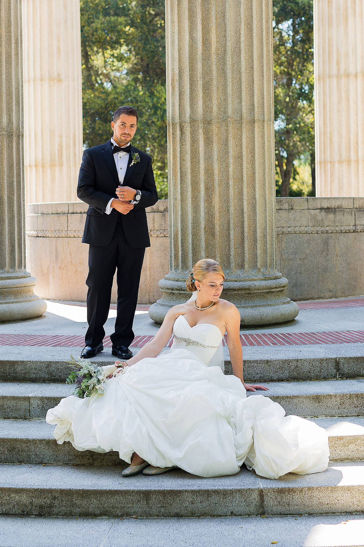 Meritage resort and spa wedding couple